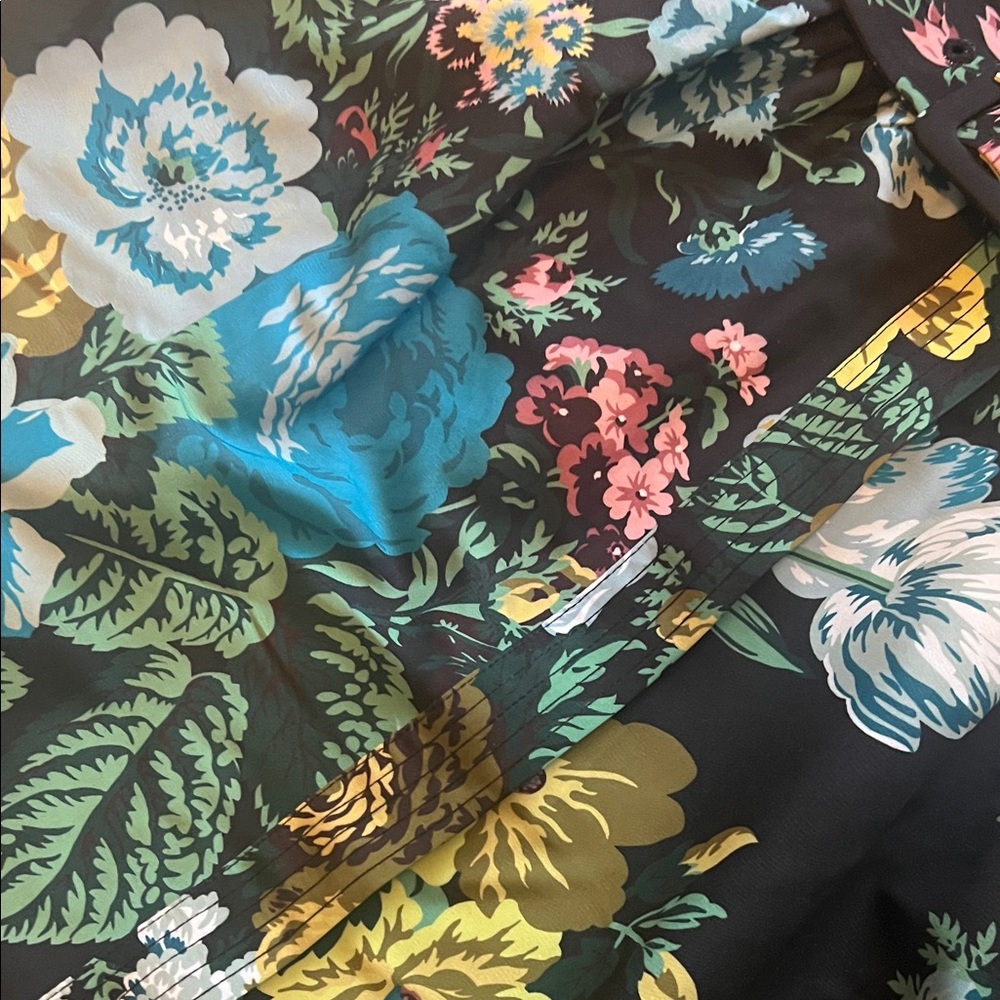Tuckernuck Chloe Floral Belted Dress - Black, Yellow, Green - Picture 4 of 10